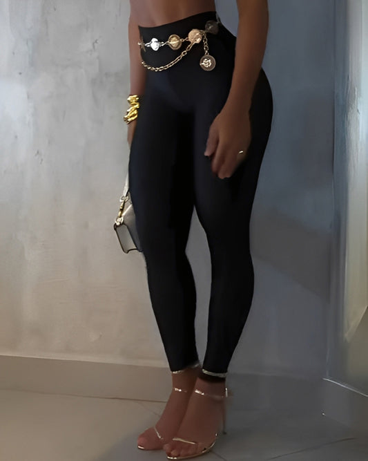 High-Elastic Hip-Lifting Slim Fit Skinny Leggings