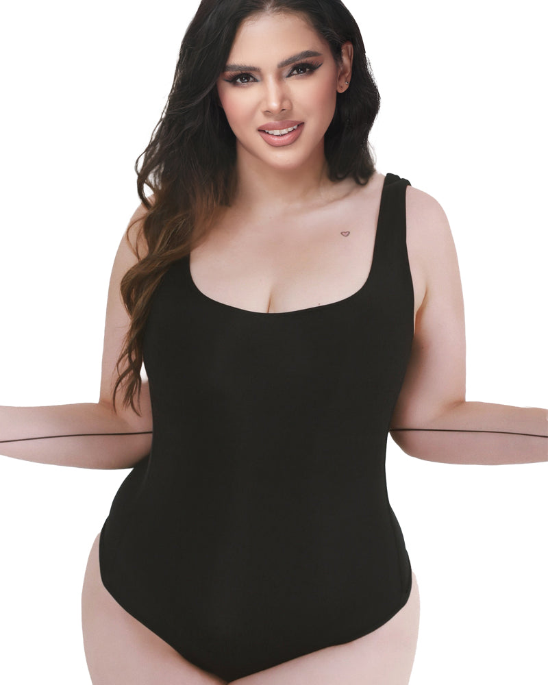 Women's Sexy Back Lace-up Seamless Tummy Control Bodysuit