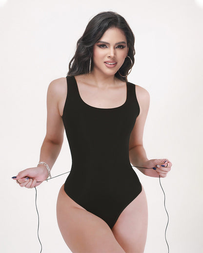 Women's Sexy Back Lace-up Seamless Tummy Control Bodysuit